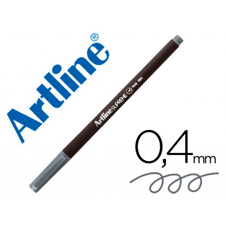 ROTULADOR ARTLINE SUPREME EPFS200 FINE LINER PUNTA DE FIBRA GRIS 0,4 MM