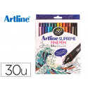 ROTULADOR ARTLINE SUPREME EPFS200 FINE LINER PUNTA DE FIBRA 0,4 MM BOLSA 30 UNIDADES COLORES SURTIDO