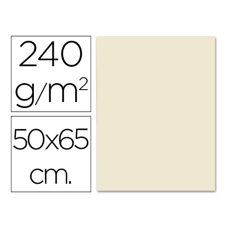 CARTULINA LIDERPAPEL 50X65 CM 240G/M2 SEPIA