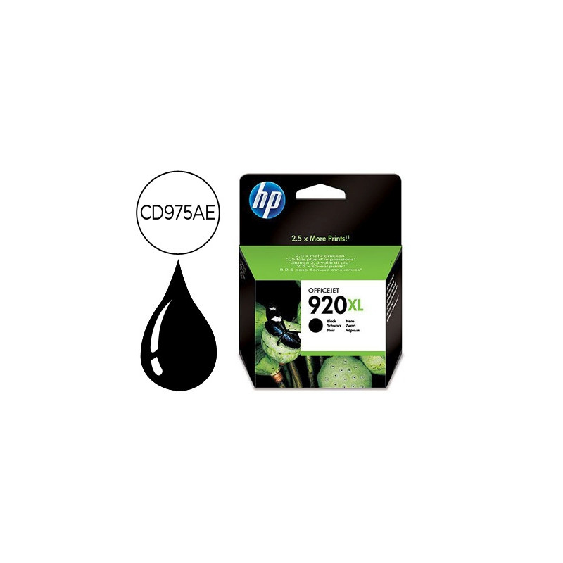 INK-JET HP 920XL NEGRO 1200PAG OFFICEJET/920/6500