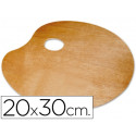 PALETA MADERA LIDERCOLOR OVALADA TAMAÑO 20X30 CM GROSOR 0,3 CM ZURDOS