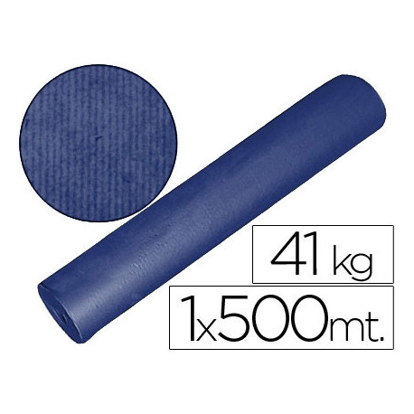 PAPEL KRAFT AZUL BOBINA 1,00 MT X 500 MTS ESPECIAL PARA EMBALAJE