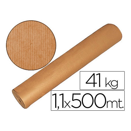 PAPEL KRAFT MARRON BOBINA 1,10 MT X 500 MTS ESPECIAL PARA EMBALAJE