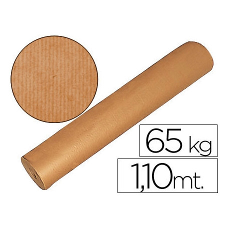 PAPEL KRAFT MARRON BOBINA 1,10 MT DE ALTURA 60/65 KG