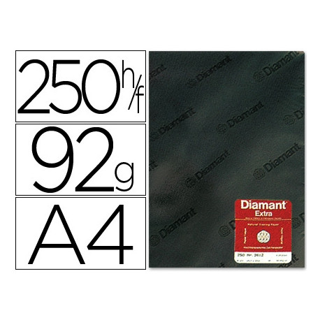 PAPEL VEGETAL DIAMANT DIN A4 92 GR HOJA