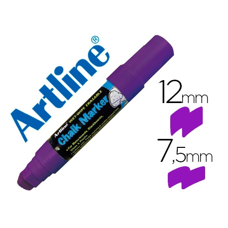 ROTULADOR ARTLINE PIZARRA VERDE NEGRA EPW-12 MM COLOR VIOLETA