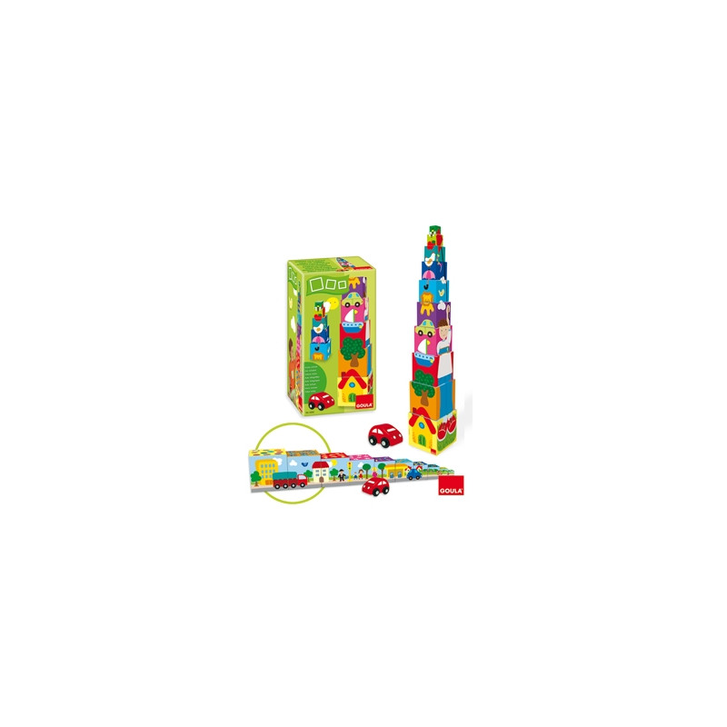 PUZZLE DISET CUBOS APILABLES COCHE