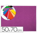 GOMA EVA LIDERPAPEL 50X70CM 60G/M2 ESPESOR 2MM TEXTURA TOALLA LILA