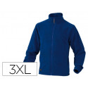 CHAQUETA DELTAPLUS POLAR CON CRREMALLERA 2 BOLSILLOS COLOR AZUL TALLA 3XL