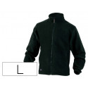 CHAQUETA DELTAPLUS POLAR CON CREMALLERA 2 BOLSILLOS COLOR NEGRO TALLA L