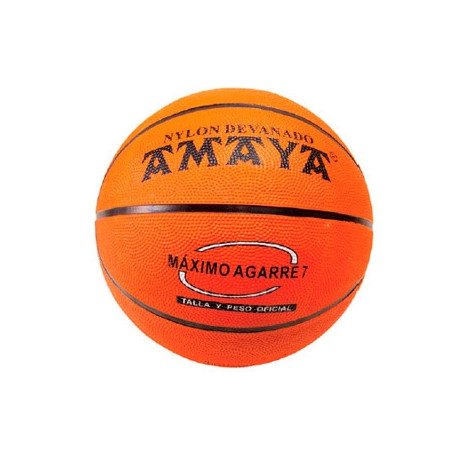 BALON AMAYA DE BASKET CAUCHO NARANJA N 6