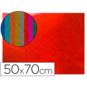 GOMA EVA LIDERPAPEL 50X70 CM ESPESOR 2 MM METALIZADA ROJO