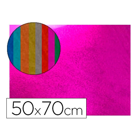 GOMA EVA LIDERPAPEL 50X70 CM ESPESOR 2 MM METALIZADA ROSA