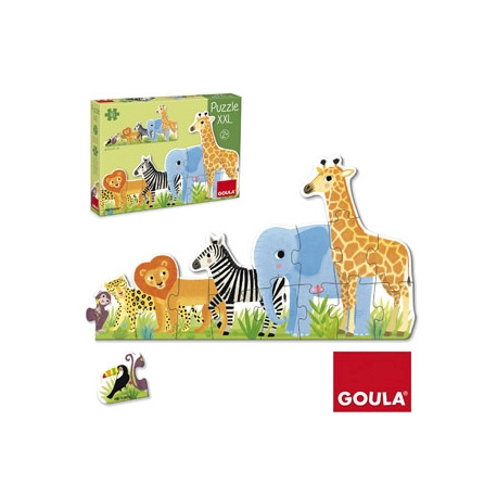 PUZZLE GOULA XXL DECRECIENTE SELVA 16 PIEZAS