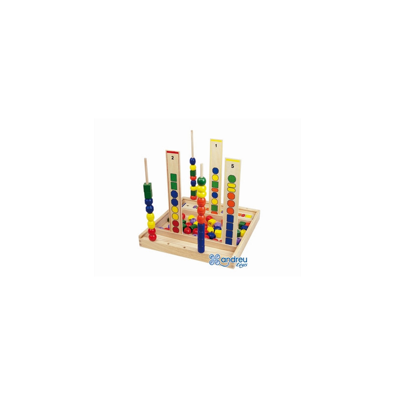 JUEGO ANDREUTOYS MANIPULACION PERCEPCION VISUAL 92 PIEZAS 34X33X4,5 CM