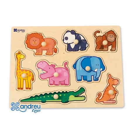 PUZZLE ANDREUTOYS MADERA SELVA 8 PIEZAS