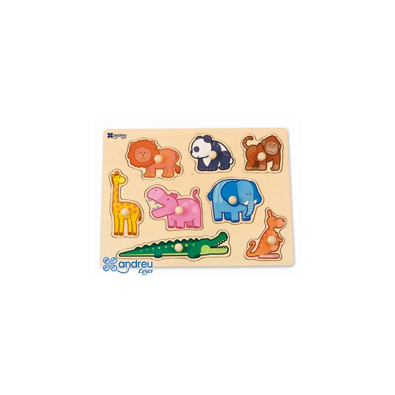 PUZZLE ANDREUTOYS MADERA SELVA 8 PIEZAS