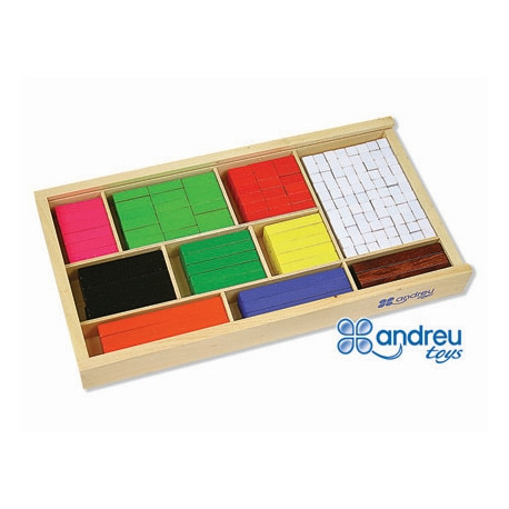 JUEGO ANDREUTOYS BARRAS DE FRACCIONES 308 PIEZAS 32,5X17,5X4 CM