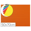 GOMA EVA ONDULADA LIDERPAPEL 50X70CM 2,2MM DE ESPESOR NARANJA