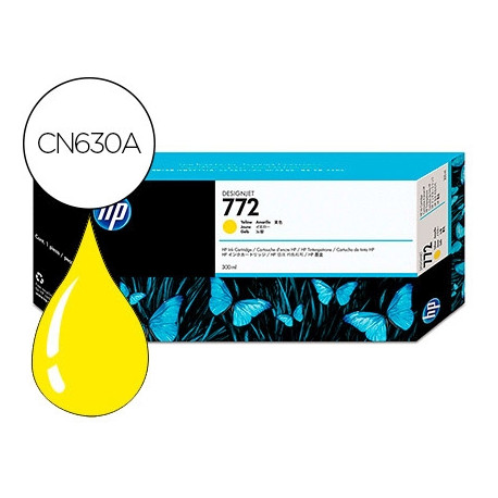 INK-JET HP N.772 DESIGNJET Z5200 / Z5400 AMARILLO 300 ML