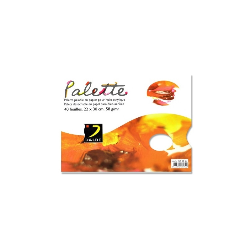 PALETA PAPEL DALBE DESECHABLE DIN A4 40 HOJAS 60 GR