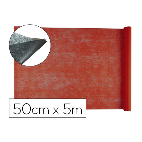 TEJIDO SIN TEJER LIDERPAPEL TERILENO 25 G/M2 ROLLO DE 5 MT ROJO