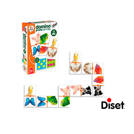 JUEGO DISET EDUCATIVO DOMINO PHOTO ANIMALS