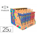 BOLIGRAFO PARKER JOTTER ORIGINALS CRACKER EXPOSITOR DE 25 UNIDADES SURTIDAS