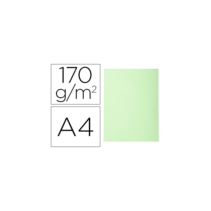 SUBCARPETA CARTULINA RECICLADA EXACOMPTA DIN A4 VERDE CLARO 170 GR