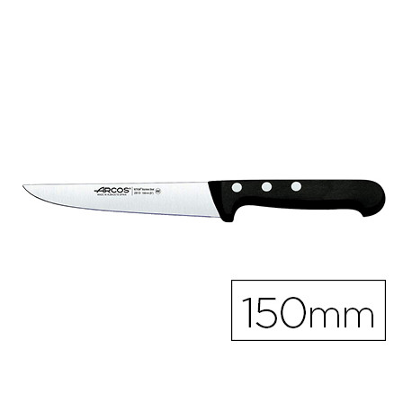 CUCHILLO COCINA ARCOS UNIVERSAL HOJA DE ACERO INOXIDABLE 150 MM