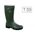 BOTA DELTAPLUS DE SEGURIDAD JOUCA PVC VERDE SUELA DE TACOS TALLA 39