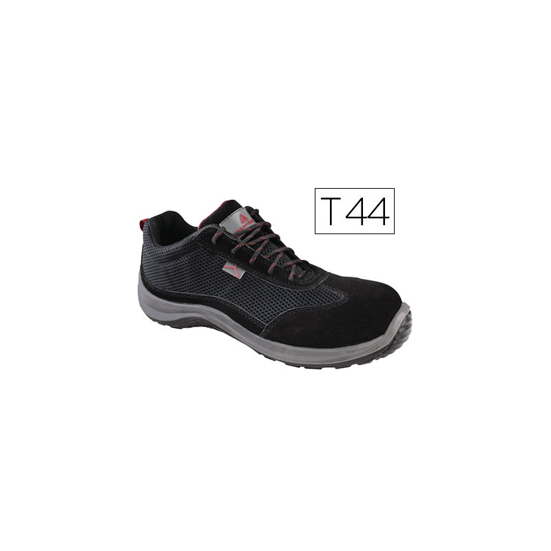 ZAPATOS DE SEGURIDAD DELTAPLUS ASTI PIEL DE SERRAJE AFELPADO SUELA DE COMPOSITE NEGRO TALLA 44