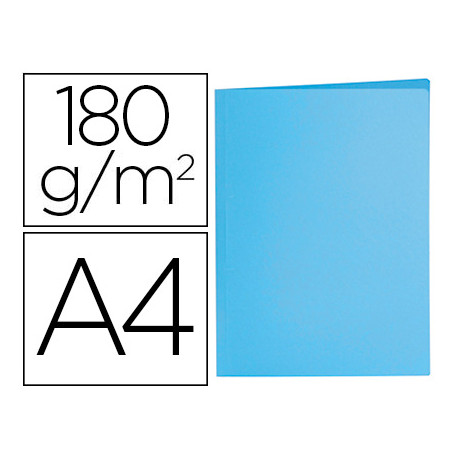 SUBCARPETA LIDERPAPEL A4 AZUL PASTEL 180G/M2