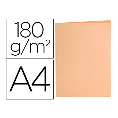 SUBCARPETA LIDERPAPEL A4 NARANJA PASTEL 180G/M2