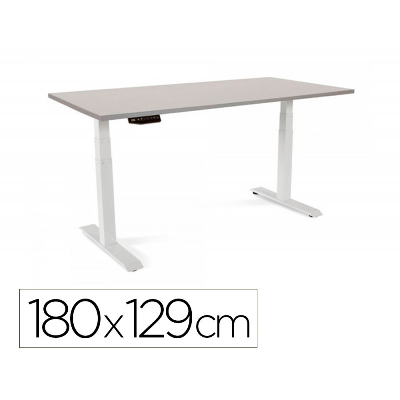 MESA ROCADA REGULABLE EN ALTURA ELECTRICAMENTE HASTA 129 CM ESTRUCTURA DE ACERO TABLERO 180 CM COLOR