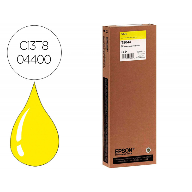 INK-JET EPSON GF SURECOLOR SERIE SC-P AMARILLO ULTRACHROME HDX/HD 700ML