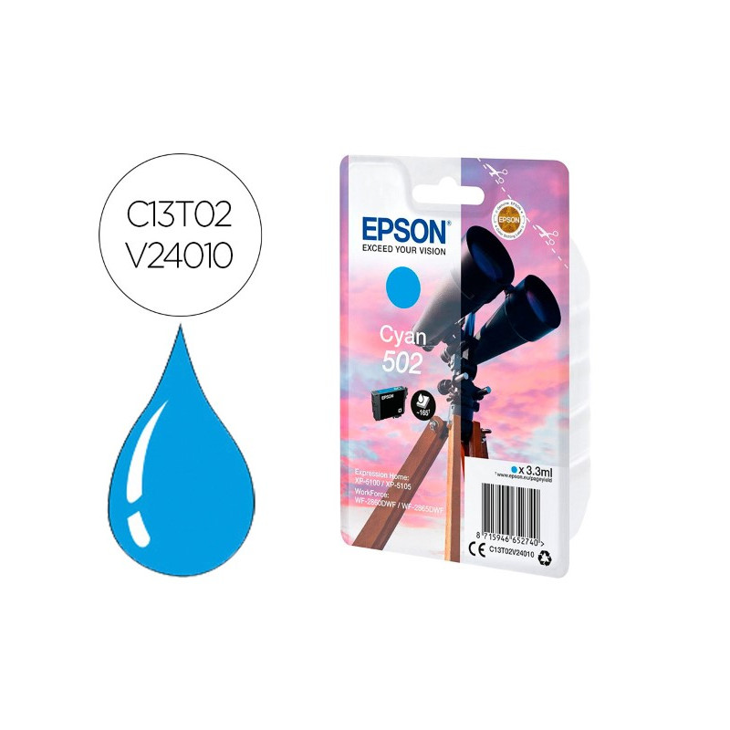 INK-JET EPSON SINGLEPACK CIAN 502 INK