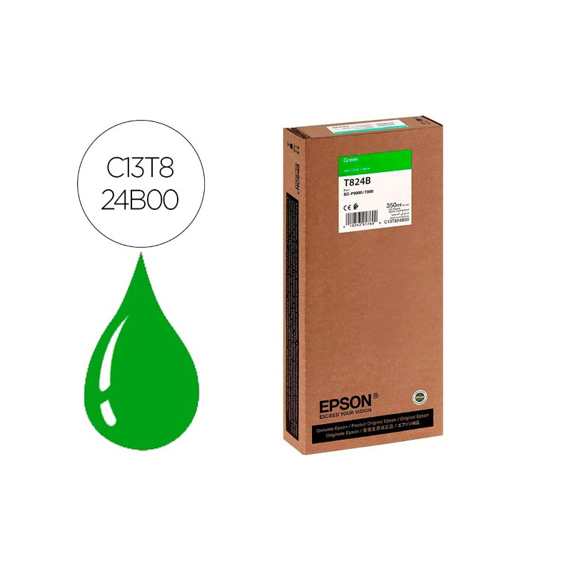 INK-JET EPSON GF SURECOLOR SERIE SC-P VERDE ULTRACHROME HDX/HD 350ML