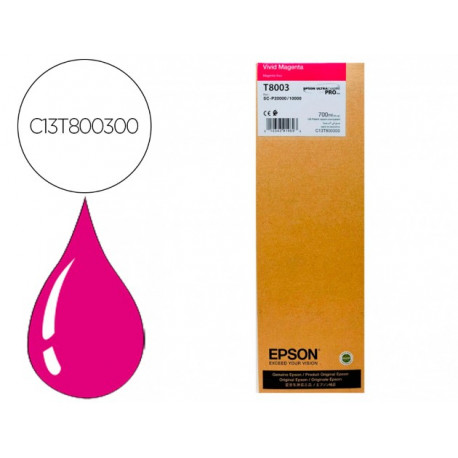 INK-JET EPSON SINGLEPACK VIVID MAGENTA T800300 ULTRACHROME PRO 700ML