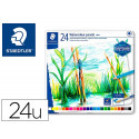 LAPICES DE COLORES STAEDTLER ACUARELABLES CAJA METAL DE 24 COLORES SURTIDOS