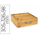 SOPORTE PARA CAPSULAS DE CAFE CEP SILVA BAMBU 1 CAJON 305X326X98 MM