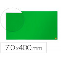 TABLERO DE ANUNCIOS NOBO IMPRESSION PRO FIELTRO VERDE FORMATO PANORAMICO 32" 710X400 MM