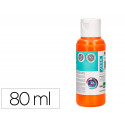 PINTURA ACRILICA LIDERPAPEL BOTE DE 80 ML NARANJA