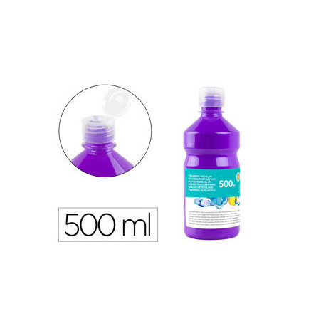 TEMPERA LIQUIDA LIDERPAPEL ESCOLAR 500 ML VIOLETA