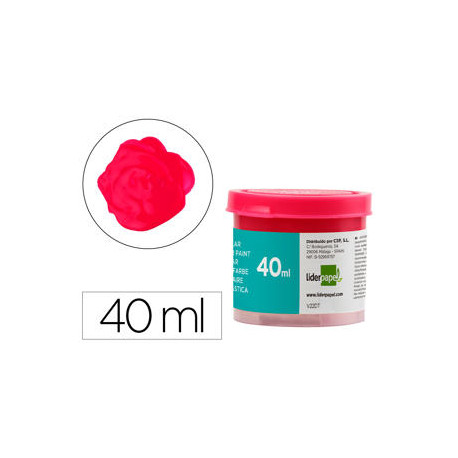 TEMPERA LIDERPAPEL ESCOLAR 40 ML MAGENTA