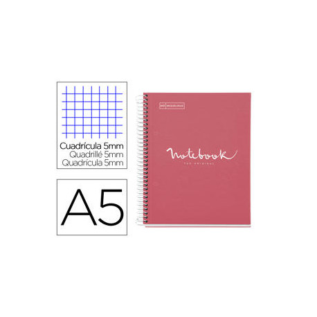 CUADERNO ESPIRAL MIQUELRIUS NOTEBOOK 1 EMOTIONS TAPA FORRADA DIN A5 MICROPERFORADO 80 HOJAS 90G/M2 C