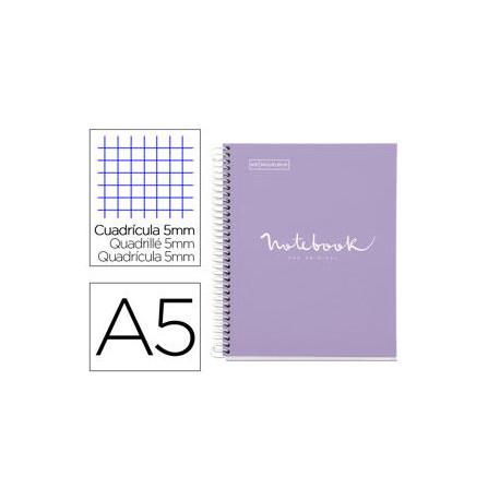 CUADERNO ESPIRAL MIQUELRIUS NOTEBOOK 1 EMOTIONS TAPA FORRADA DIN A5 MICROPERFORADO 80 HOJAS 90G/M2 C