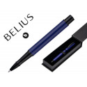 BOLIGRAFO BELIUS TURBO ALUMINI O DISEÑO AZUL Y NEGRO TINTA AZUL CAJA DE DISEÑO