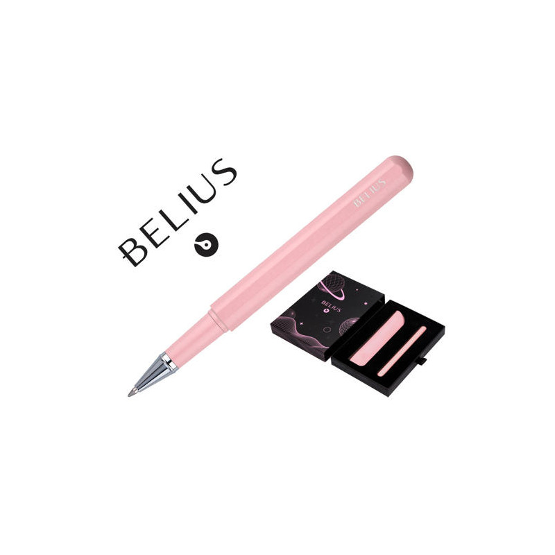 ROLLER Y FUNDA DE SIMILPIEL BE LIUS SPACE B DISEÑO MINIMALISTA ROSA TINTA AZUL CAJA DE DISEÑO