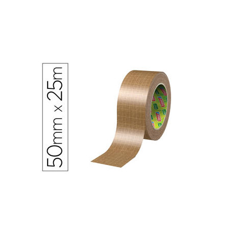 CINTA ADHESIVA TESA ECO PAPEL ULTRAFUERTE COLOR KRAFT 25 MT X 50 MM PARA EMBALAJE